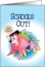 School’s Out Fish card