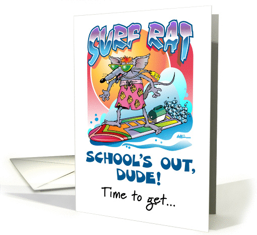 Surf Rat School's Out card (627735)