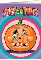 Trick or Treat Pumpkin Card