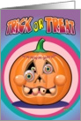 Trick or Treat Pumpkin Card