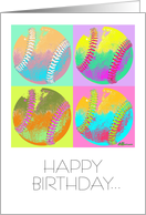 Baseballs Slugger Birthday Card