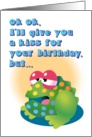 Frog No Tongue Birthday Card