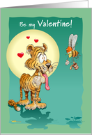 Tiger & Bee, Valentine Card