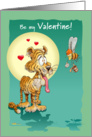 Tiger & Bee, Valentine Card