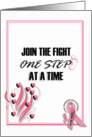 Pink Ribbon Volunteer- Thank you (for care, love and hope) card