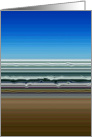 Abstract Stripes with Blue and Tan card