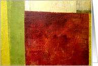 Red and Green Abstract card