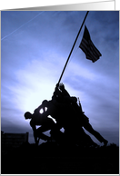 Patriotic - Marine Iwo Jima War Memorial card