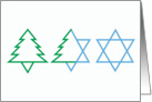 Interfaith Star and Tree card