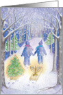 Interfaith Holiday Sleds card