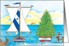 Interfaith Holiday Boats card