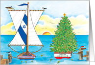 Interfaith Holiday Boats card
