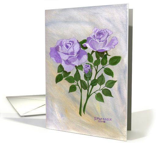 Lavender roses-Anniversary card (625147)