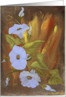 Lavender Morning Glorys card