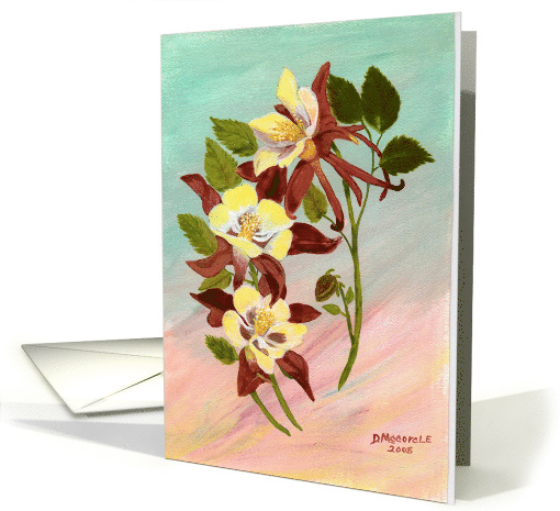 yellow flowers card (630392)