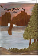 Father’s Day-Dad-eagle-mountains-water-outdoors-wildlife-nature card