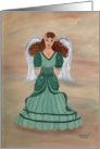 Angel, Green dress card