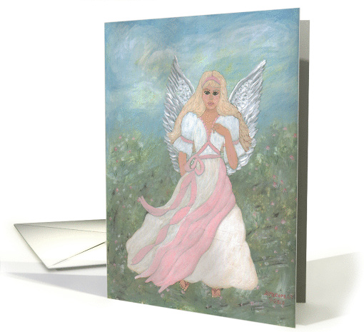 Angel Walking in a Field, note card (661027)