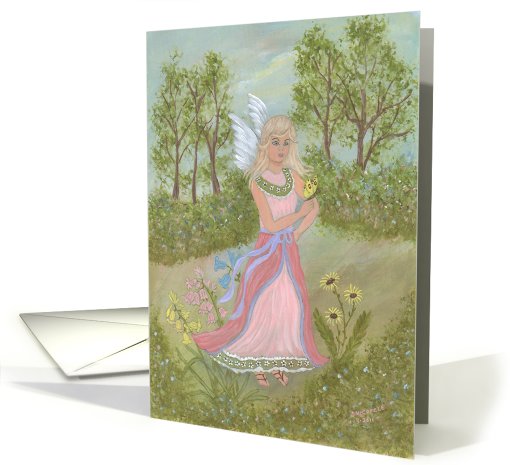 Angels and Yellow Butterfly, note card (830407)