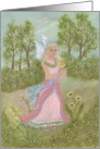 Angels and Yellow Butterfly, note card