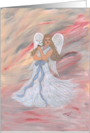 Angel in White, note card