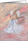 Angel in White, note card