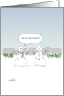 Get Well Soon - Snowmen card
