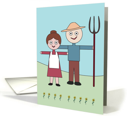 Little Disaster Farmer Thinking of You card (629912)