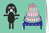 Happy Birthday with dog card