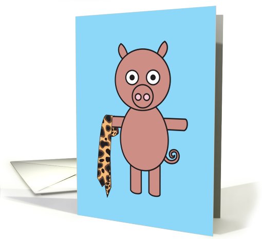 Happy Father's Day with pig card (646017)