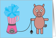 Mother’s Day with pig card