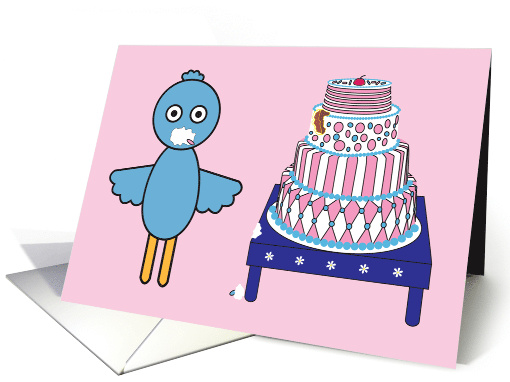 Happy Birthday with bird card (648152)