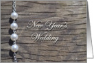 New Years Eve Pearl Wedding card