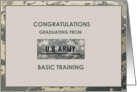 Army Graduation Basic Training Greetings card
