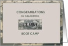 Army Graduation Boot Camp Greetings card