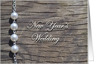 New Years Eve Pearl Wedding card