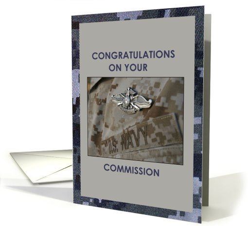 Navy Commission Greetings card (630441)