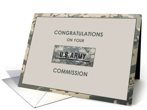 Army Commission Greetings card (630446)