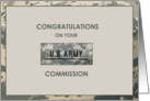 Army Commission Greetings card