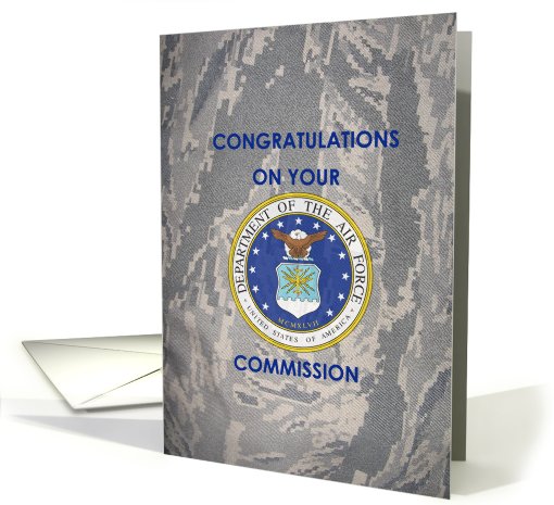 Air Force Commission Greetings card (630453)