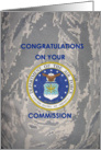 Air Force Commission Greetings card
