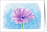Purple Flower card