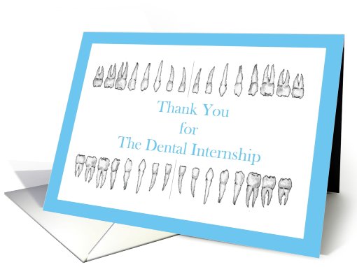 Thank You Dental Internship card (805129)