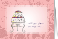 Will you be my Cake Cutter card