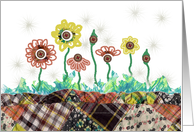 Patchwork Effect Feel Better Soon card