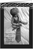 Happy Fathers Day Baby With A Tie card