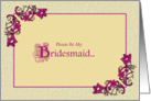 Please Be My Bridesmaid card