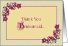 Thank You Bridesmaid card