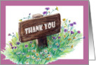 Thank You Colour Pencil card