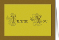 Thank You Carving Effect card